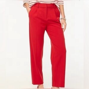 J. Crew Pleated Tapered Leg Trouser Pant 8